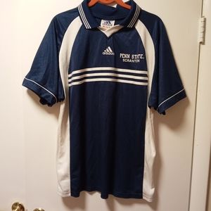 Adidas Penn State Scranton Polo Shirt Tee sz L   /B8